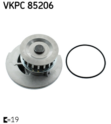 Vodné čerpadlo, chladenie motora SKF